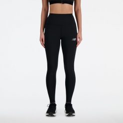 Legginsy damskie New Balance WP41237BK – czarne. Czarne legginsy damskie New Balance, s, bez wzorów, z materiału. Za 169.99 zł.