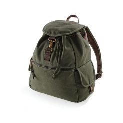 Plecak z płótna Quadra Vintage. Zielone torby i plecaki dziecięce QUADRA. Za 209.00 zł.