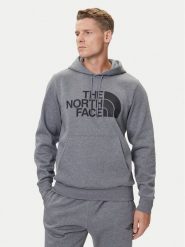 The North Face Bluza Easy NF0A89FF Szary Regular Fit. Szare bluzy męskie The North Face, l, bez wzorów, z bawełny, bez kaptura. Za 259.99 zł.