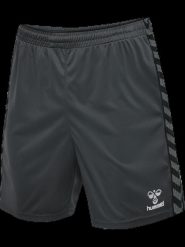 Hummel hmlAUTHENTIC PL SHORTS spodenki z poliestru. Szare krótkie spodenki sportowe męskie Hummel, m, bez wzorów, z poliesteru. Za 129.50 zł.