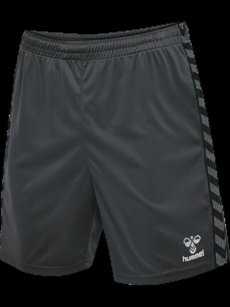 Hummel hmlAUTHENTIC PL SHORTS - Szorty z poliestru – ASPHALT. Szare krótkie spodenki sportowe męskie Hummel, l, bez wzorów, klasyczne. Za 116.72 zł.