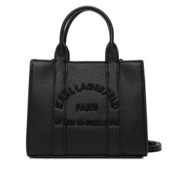 Torebka KARL LAGERFELD. Czarne torebki do ręki damskie KARL LAGERFELD, bez wzorów, klasyczne, bez dodatków. Za 649.99 zł.