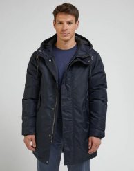 LEE MĘSKA KURTKA ZIMOWA PARKA BLACK 112341651 LM14011656. Czarne kurtki męskie Lee, na zimę, m, bez wzorów, bez kaptura. Za 419.99 zł.