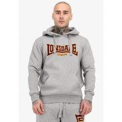 Bluza z kapturem Lonsdale Classic Ll002. Brązowe bluzy męskie Lonsdale, m, bez wzorów, z polaru, z kapturem. Za 308.00 zł.