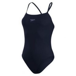 Strój pływacki jednoczęściowy damski Speedo Eco Endurance+ Medalist Thinstrap. Niebieskie kostiumy jednoczęściowe damskie Speedo, s, bez wzorów, z poliesteru, sportowe, do pływania. Za 228.76 zł.