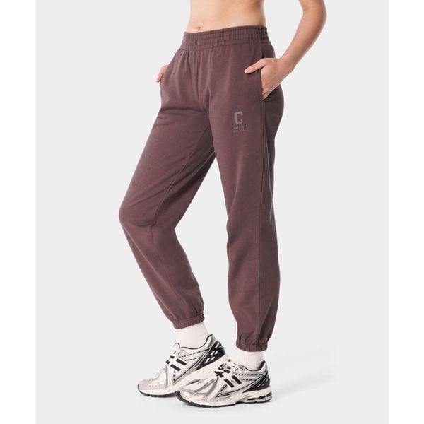 Spodnie dresowe sportowe dla kobiet Carpatree Varsity Chic. Brązowe obuwie sportowe damskie Carpatree, bez wzorów, z dresówki, na fitness i siłownię. Za 249.99 zł.