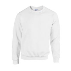 Bluza Rozpinana Unisex Dla Dorosłych Z Grubej Mieszanki Bawełny. Białe bluzy męskie Gildan, m, bez wzorów, z bawełny, bez kaptura. Za 87.99 zł.