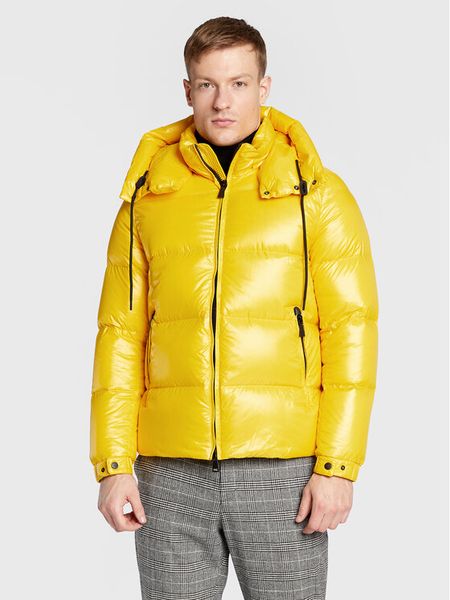 Add Kurtka puchowa 6AM771 Żółty Regular Fit. Żółte kurtki męskie Add, m, bez wzorów, z puchu, bez kaptura. Za 3,809.00 zł.