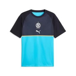 Koszulka OM Warm Up 2026/27. Niebieskie koszulki sportowe męskie Puma, s, bez wzorów, z dresówki, bez kołnierzyka, bez ramiączek, na fitness i siłownię. Za 283.50 zł.