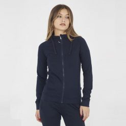 Bluza Legea Dair Damskie. Niebieskie bluzy damskie Legea, bez wzorów, z bawełny, na fitness i siłownię. W wyprzedaży za 88.00 zł.