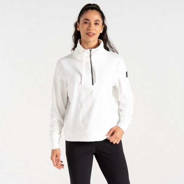 Sweter damski Dare 2B Glint. Białe swetry damskie Dare 2b, bez wzorów, z dzianiny, eleganckie, bez kołnierzyka, bez ramiączek, bez kaptura. Za 191.50 zł.