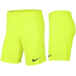 Spodenki piłkarskie męskie Nike Dry Park III treningowe szybkoschnące Dri Fit. Szare krótkie spodenki sportowe męskie Nike, l, bez wzorów, do piłki nożnej, dri-fit (nike). Za 66.99 zł.