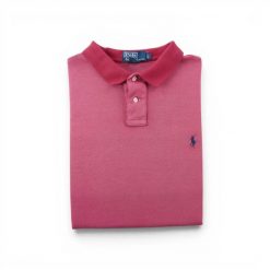 Polo Ralph Lauren koszulka polo męska z krótkim rękawem. Czerwone koszulki polo męskie Ralph Lauren, l, bez wzorów, z materiału, eleganckie, bez ramiączek. Za 106.46 zł.