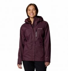 COLUMBIA Kurtka damska Pouring Adventure III Jacket moonvista-S. Fioletowe kurtki damskie Columbia, s, bez wzorów, z materiału. Za 428.10 zł.