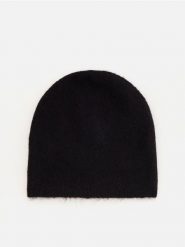 Czapka beanie - ciemnofioletowy. Fioletowe czapki i kapelusze damskie Reserved, bez wzorów. Za 59.99 zł.
