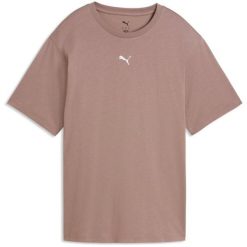 Damskie T shirt Puma Ess Relaxed Tee. Fioletowe t-shirty damskie Puma, m, bez wzorów, z bawełny, bez kołnierzyka. Za 86.20 zł.