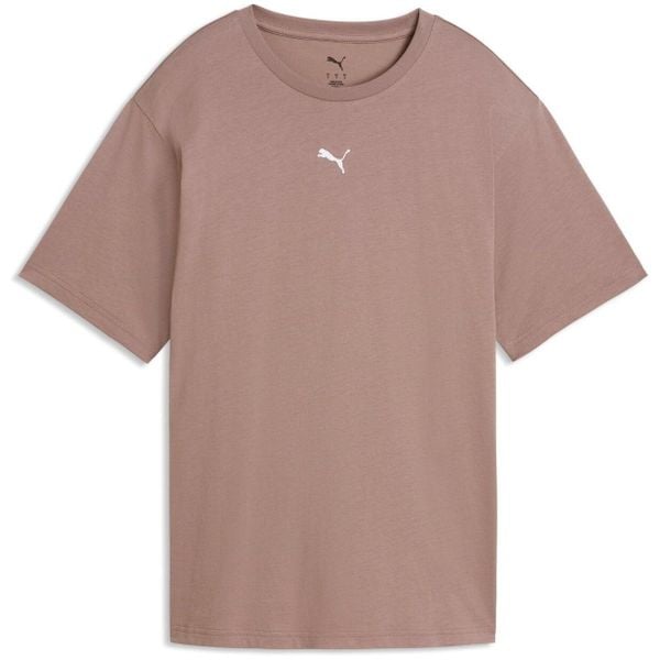 Damskie T shirt Puma Ess Relaxed Tee. Fioletowe t-shirty damskie Puma, m, bez wzorów, z bawełny, bez kołnierzyka. Za 86.20 zł.