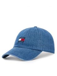 Tommy Jeans Czapka z daszkiem AM0AM14324 Niebieski. Niebieskie rękawiczki męskie Tommy Jeans, bez wzorów, z bawełny. Za 209.99 zł.