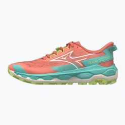 Buty do biegania damskie Mizuno Wave Mujin 11 fresh. Czerwone obuwie sportowe damskie Mizuno, bez wzorów, do biegania, mizuno wave. Za 549.99 zł.