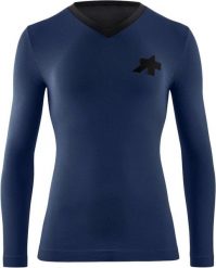 ASSOS Tactica Tech T5 koszulka z długim rękawem. Niebieskie bluzki z długim rękawem męskie Assos, m, bez wzorów, z jersey, bez kołnierzyka. Za 375.30 zł.