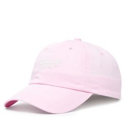 Czapka z daszkiem Tommy Jeans. Czerwone czapki i kapelusze damskie Tommy Jeans, bez wzorów, z jeansu. Za 129.99 zł.