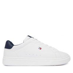 Sneakersy Tommy Hilfiger. Białe trampki i tenisówki chłopięce Tommy Hilfiger, bez wzorów, bez zapięcia. Za 329.99 zł.
