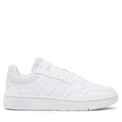 Sneakersy adidas. Białe trampki i tenisówki chłopięce Adidas, bez wzorów, bez zapięcia. Za 299.99 zł.