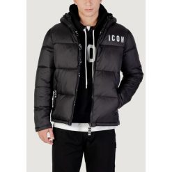 Kurtka puchowa Mężczyzna ICON. Czarne kurtki męskie ICON, na zimę, m, bez wzorów, z poliesteru, bez kaptura. W wyprzedaży za 561.00 zł.