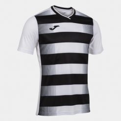 Koszulka do piłki nożnej męska Joma Europa V. Białe koszulki sportowe męskie Joma, m, bez wzorów, bez kołnierzyka, bez ramiączek, do piłki nożnej. Za 163.50 zł.