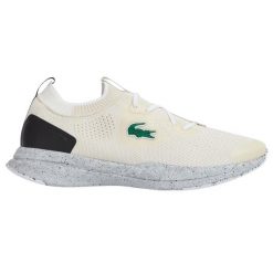 Buty do chodzenia damskie Lacoste Neo Run. Białe obuwie sportowe damskie Lacoste, bez wzorów, z gumy, do biegania. Za 267.00 zł.