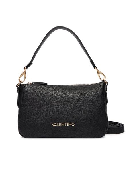 Valentino Torebka Brixton VBS7LX12 Czarny. Czarne torebki do ręki damskie Valentino, bez wzorów, ze skóry, bez dodatków. Za 302.99 zł.