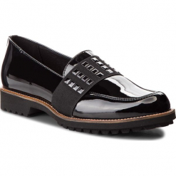 Półbuty LASOCKI - ADA-02 Black. Czarne półbuty damskie Lasocki, z lakierowanej skóry. Za 199.99 zł.