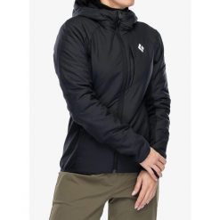 Kurtka ocieplana damska Black Diamond First Light Hybrid Hoody. Czarne kurtki damskie Black Diamond, bez wzorów, bez kaptura. Za 807.39 zł.