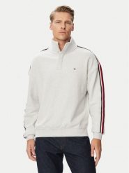 Tommy Hilfiger Bluza UM0UM03942 Szary jasny Regular Fit. Szare bluzy męskie Tommy Hilfiger, m, bez wzorów, z bawełny, bez kaptura. Za 409.99 zł.