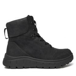 Botki Roxy. Czarne botki damskie Roxy, bez obcasa, na płaskiej podeszwie, bez zapięcia. Za 359.99 zł.