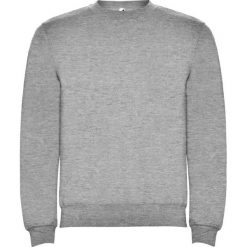 Bluza Unisex Dla Dorosłych Clasica Z Okrągłym Dekoltem. Szare bluzy męskie ROLY, m, bez wzorów, bez kaptura. Za 73.99 zł.