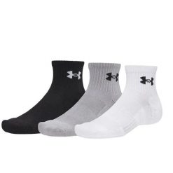 Unisex skarpetki Under Armour UA Performance Cotton 3p Qtr. Szare skarpety męskie Under Armour, bez wzorów, z bawełny. Za 84.85 zł.