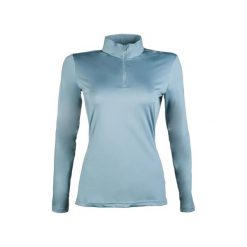 Damska koszulka jeździecka z długim rękawem HKM Summer Milano. Niebieskie koszulki sportowe damskie HKM, xl, bez wzorów, ze skóry, bez kołnierzyka, bez ramiączek, na fitness i siłownię. Za 172.00 zł.