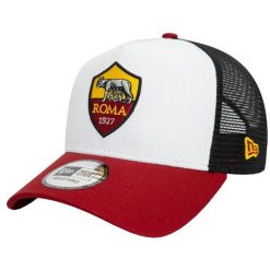 Czapka z daszkiem męska AS Roma. Czarne czapki i kapelusze męskie New Era, na lato, bez wzorów, z bawełny, sportowe. Za 129.99 zł.