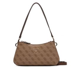 Torebka Guess. Brązowe torebki do ręki damskie Guess, z aplikacjami, klasyczne, bez dodatków. Za 589.99 zł.