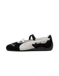 Buty PUMA Speedcat Ballet SD Noir/Blanc. Białe obuwie sportowe damskie Puma, bez wzorów, z materiału, do biegania. Za 465.90 zł.