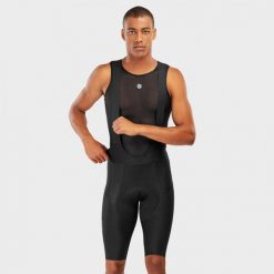 Spodenki rowerowe z szelkami męskie SRX Pro World Series. Czarne buty sportowe męskie SIROKO, z nylonu, bez zapięcia, rowerowe. Za 678.00 zł.