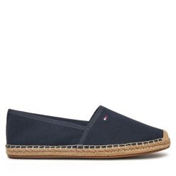 Espadryle Tommy Hilfiger. Niebieskie espadryle damskie Tommy Hilfiger, bez wzorów, bez obcasa, bez zapięcia. Za 159.99 zł.