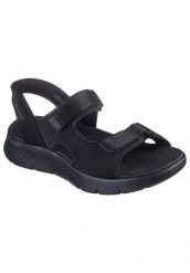 Sandały SKECHERS SLIP-INS GO WALK FLEX Czarny. Czarne sandały męskie Skechers, z materiału, bez zapięcia. Za 297.99 zł.