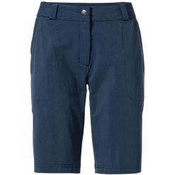 Spodenki turystyczne damskie Vaude Farley Stretch Shorts II. Niebieskie szorty sportowe damskie Vaude, xs, bez wzorów, sportowe, trekkingowe. Za 381.80 zł.