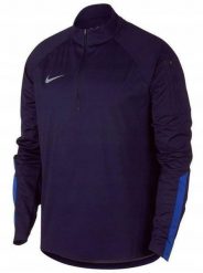 Bluza piłkarska męska Nike Shield Squad Drill Top. Niebieskie bluzy męskie Nike, m, bez wzorów, z materiału, bez kaptura. Za 200.99 zł.