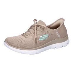 Buty sportowe Sneakersy damskie, Slip-Ins: Summits - New Daily. Szare obuwie sportowe damskie Skechers, bez wzorów. Za 369.99 zł.