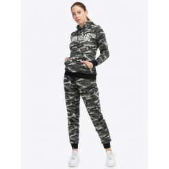 Bluza damska z kapturem Lonsdale Clough. Szare bluzy damskie Lonsdale, l, bez wzorów, z bawełny, z kapturem. Za 299.05 zł.