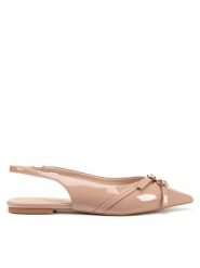JENNY Sandały LH24032-1 Beżowy. Brązowe sandały damskie Jenny, bez wzorów, z materiału, bez obcasa, na płaskiej podeszwie, bez zapięcia. Za 79.99 zł.