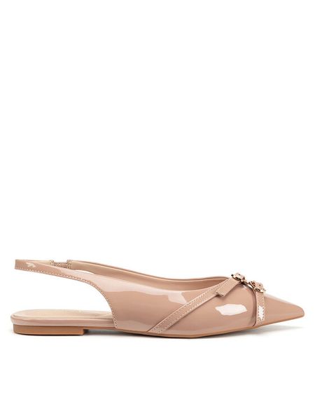 JENNY Sandały LH24032-1 Beżowy. Brązowe sandały damskie Jenny, bez wzorów, z materiału, bez obcasa, na płaskiej podeszwie, bez zapięcia. Za 79.99 zł.